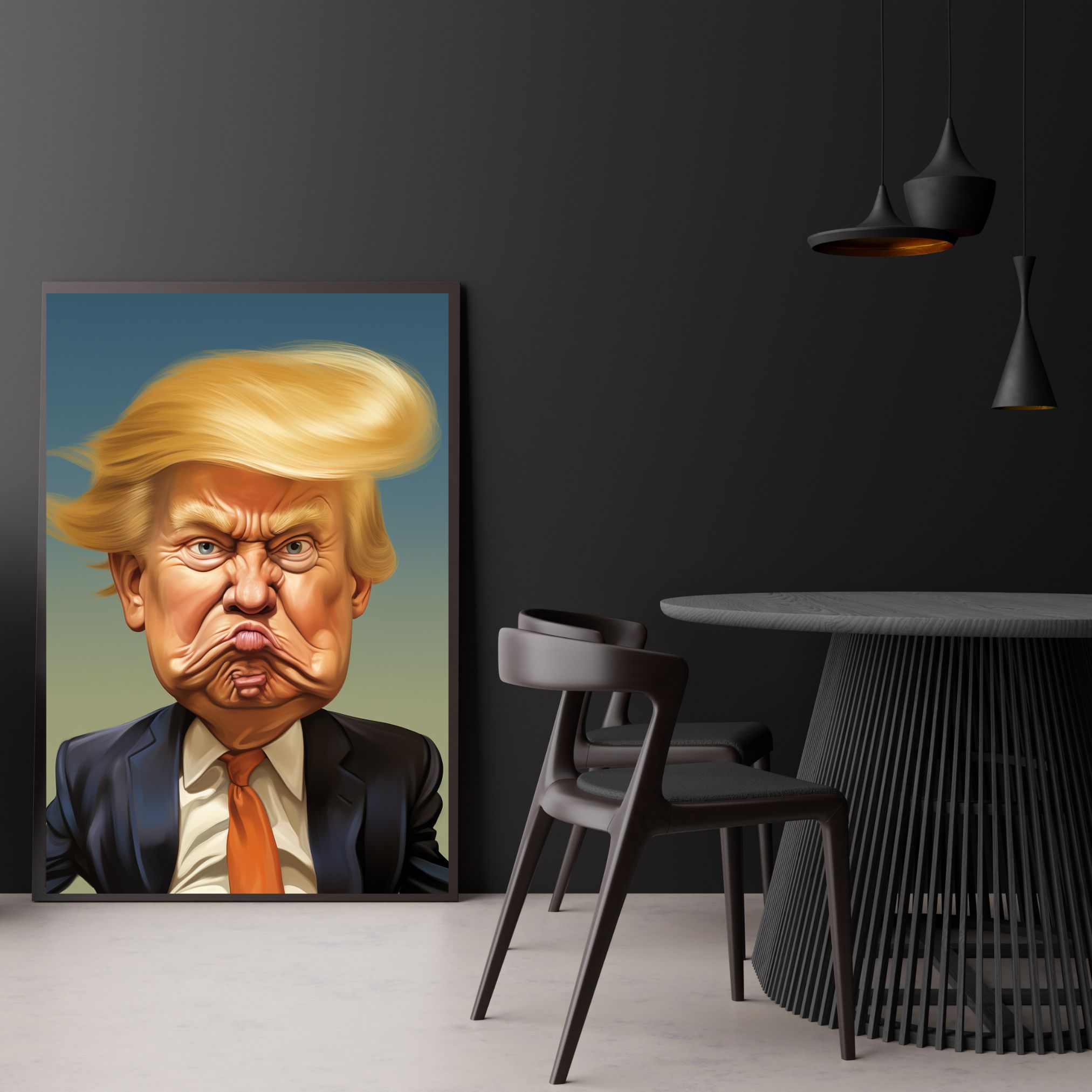 "CARICATURE DONALD TRUMP"
