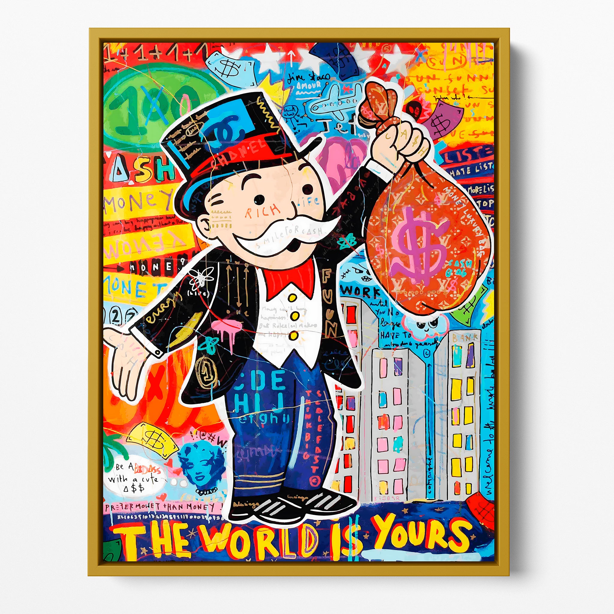 "THE WORLD IS YOURS"