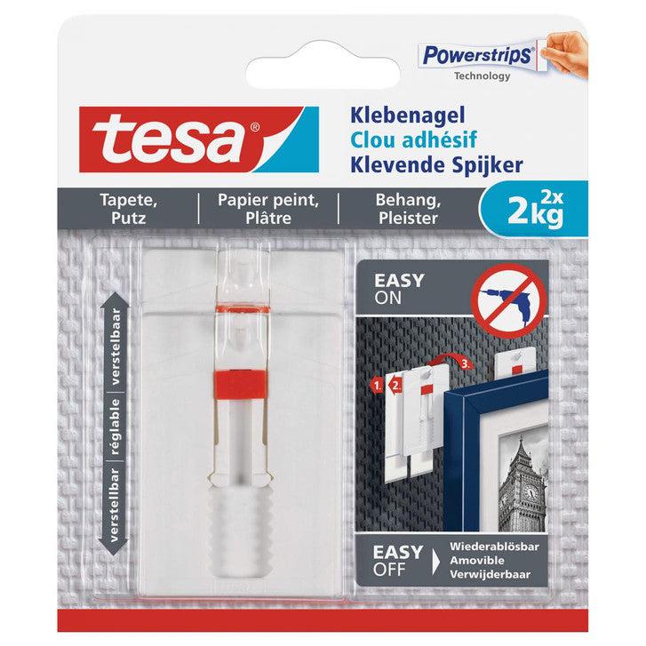 tesa® Klebenagel verstellbar Tapete & Putz 2x2kg