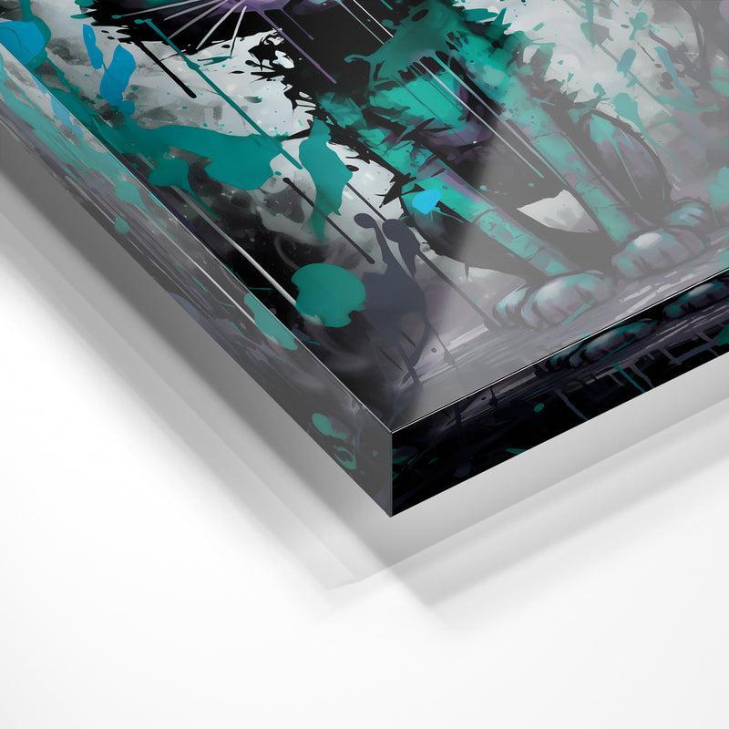 "URBAN CAT IN GREEN"