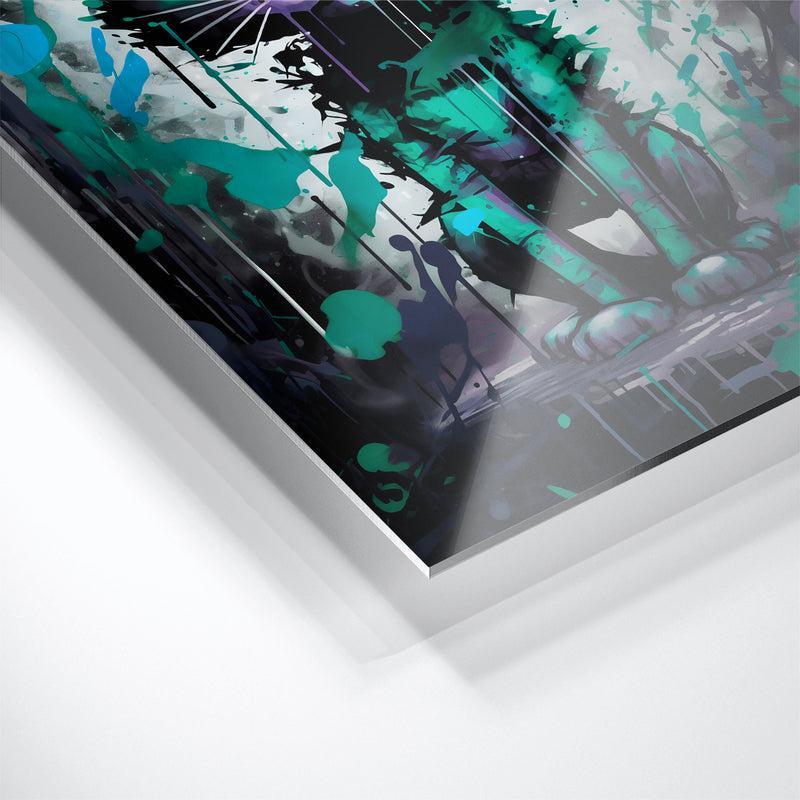 "URBAN CAT IN GREEN"