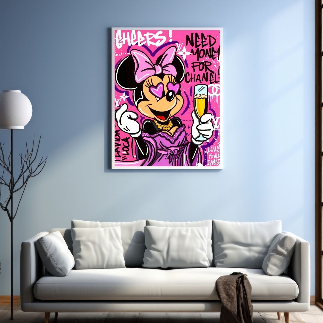 "CHEERS MINNIE"