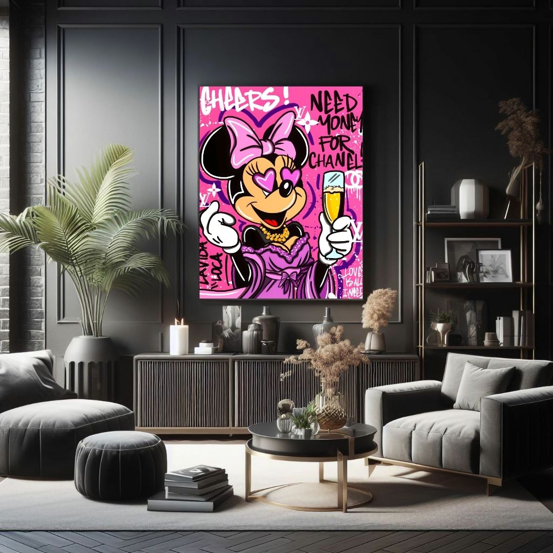 "CHEERS MINNIE"