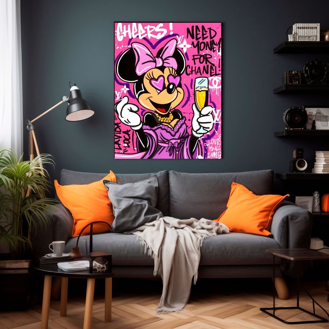 "CHEERS MINNIE"
