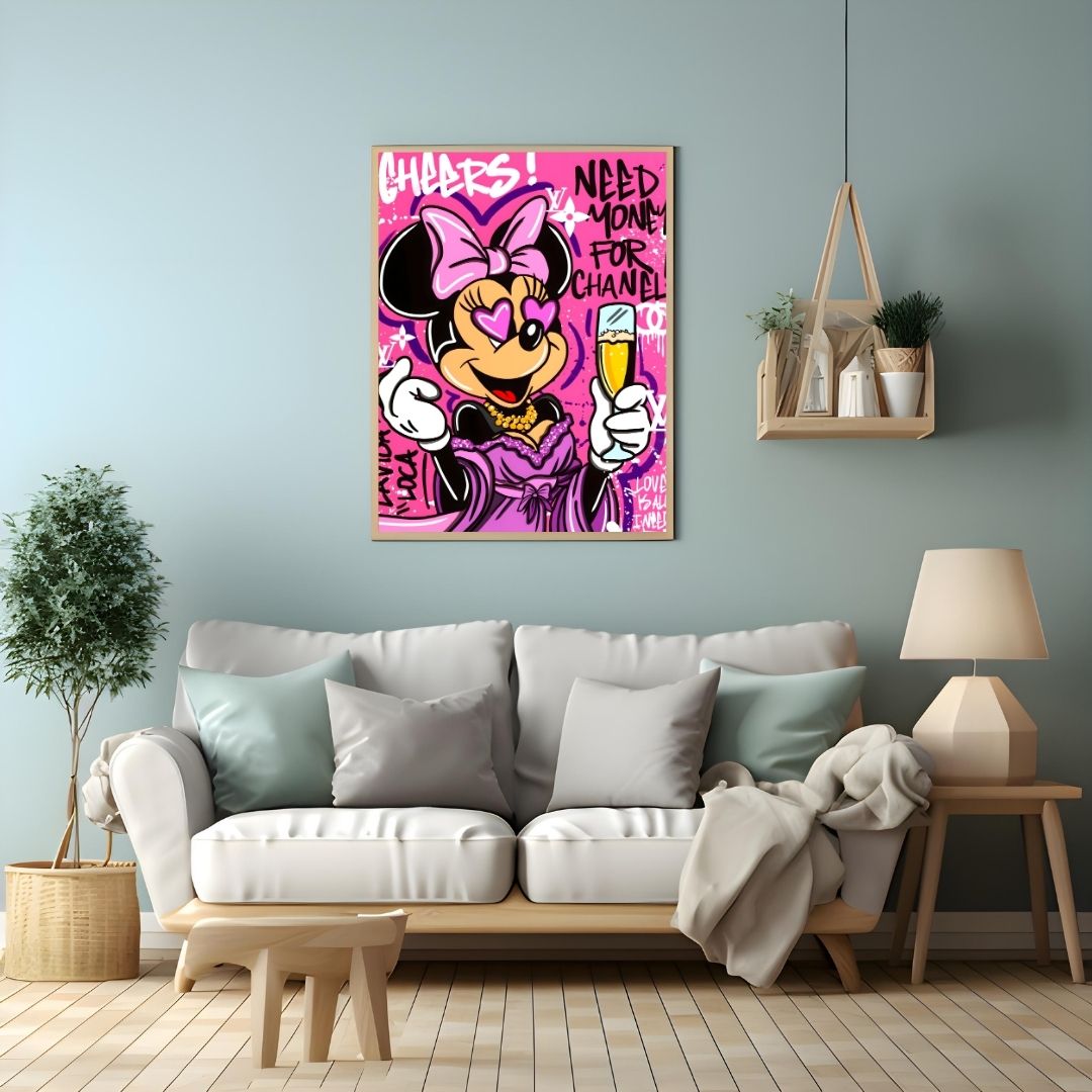 "CHEERS MINNIE"