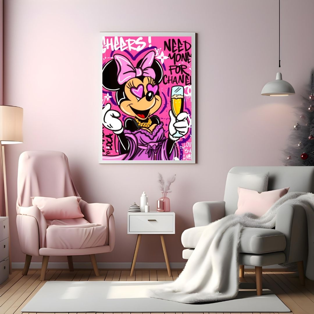"CHEERS MINNIE"