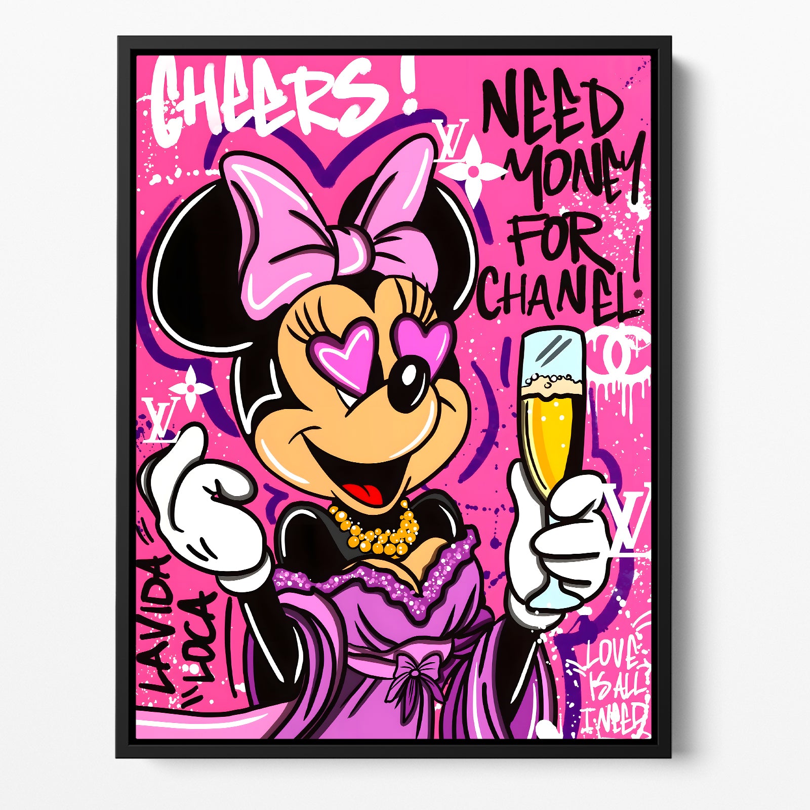 "CHEERS MINNIE"