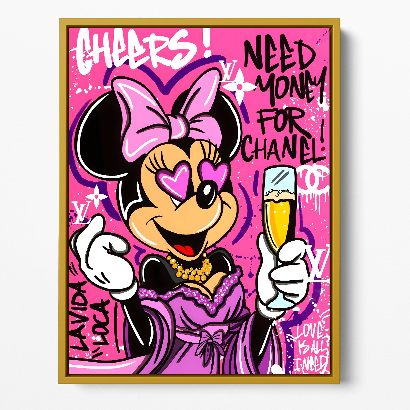 "CHEERS MINNIE"