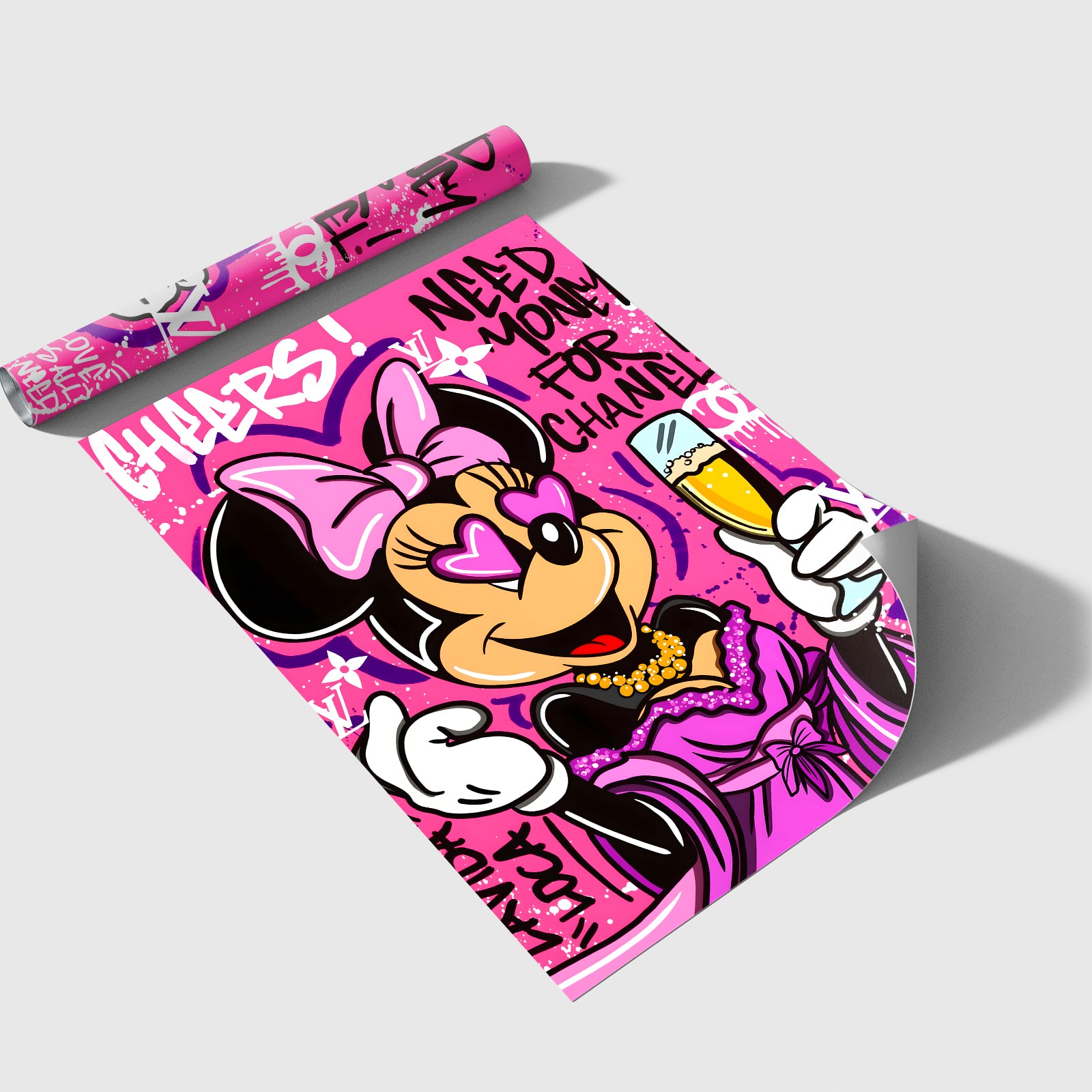 "CHEERS MINNIE"