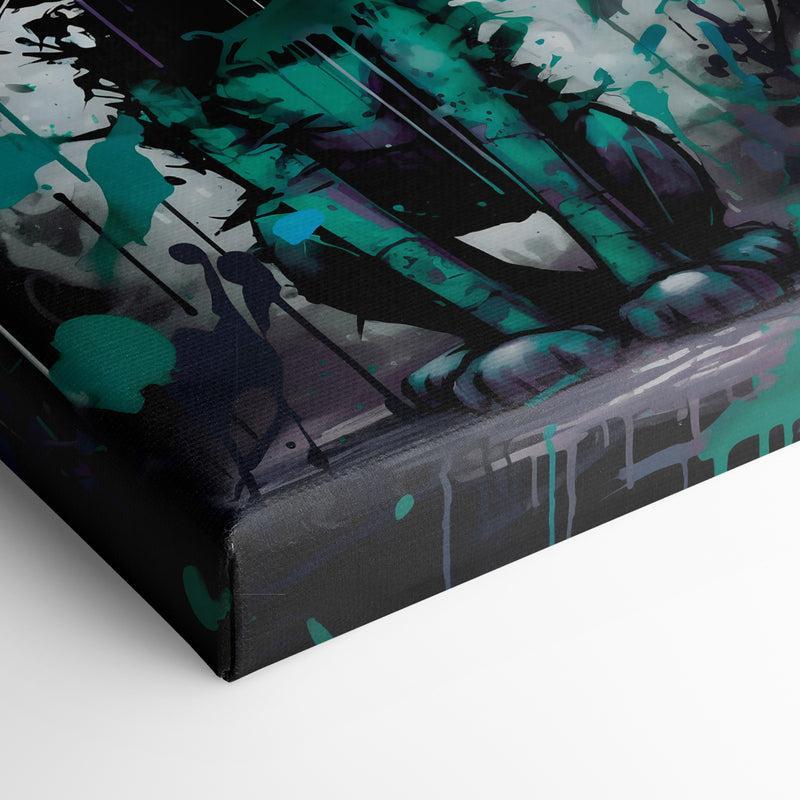 "URBAN CAT IN GREEN"