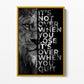 "ITS NOT OVER"