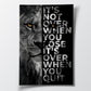 "ITS NOT OVER"