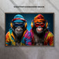 "RHYTHMIC REBELS: CHIMPS IN COLORFUL FREESTYLE"