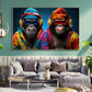 "RHYTHMIC REBELS: CHIMPS IN COLORFUL FREESTYLE"