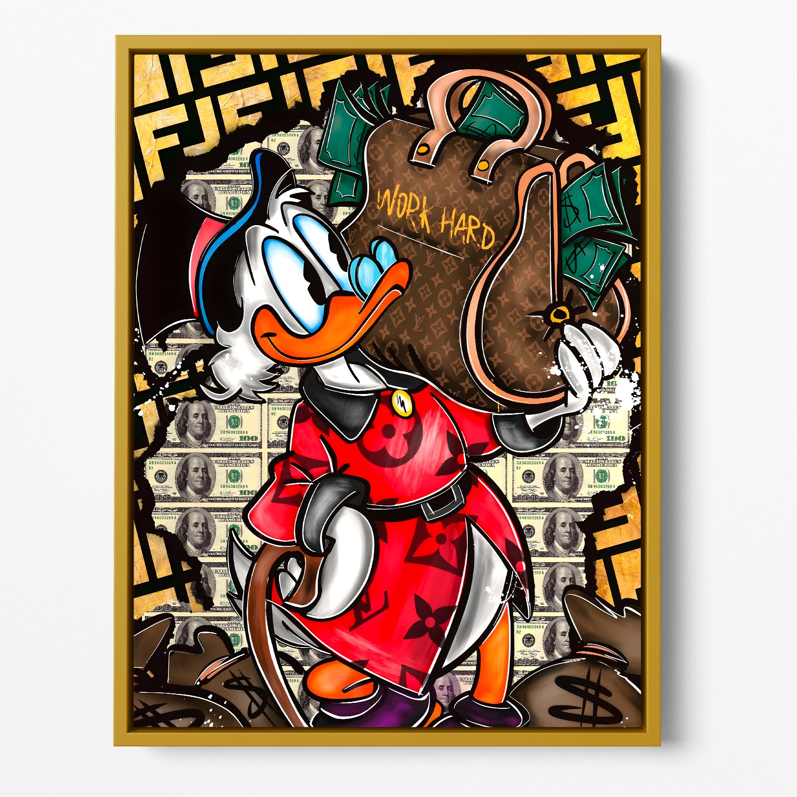 "WORK HARD DUCK"