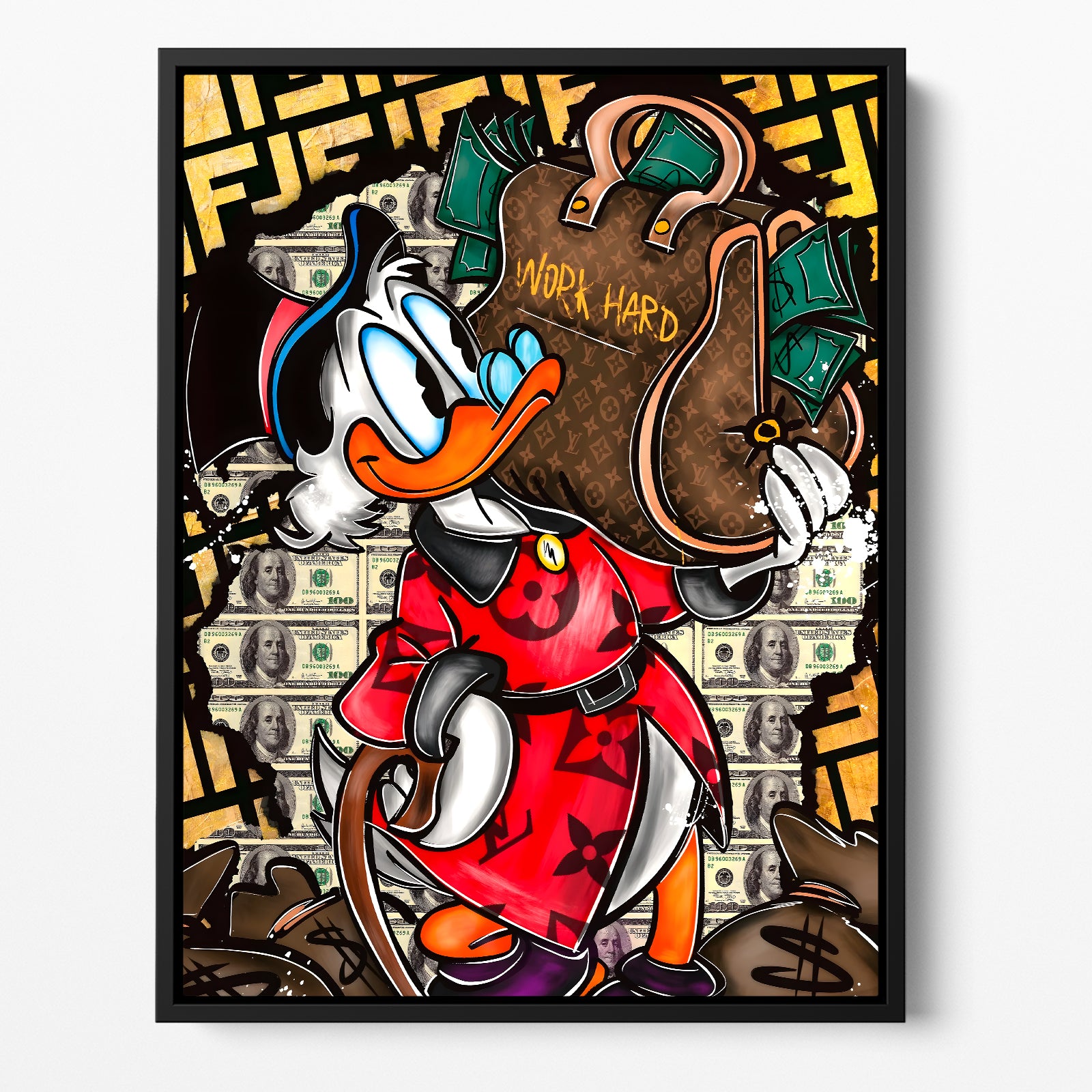 "WORK HARD DUCK"