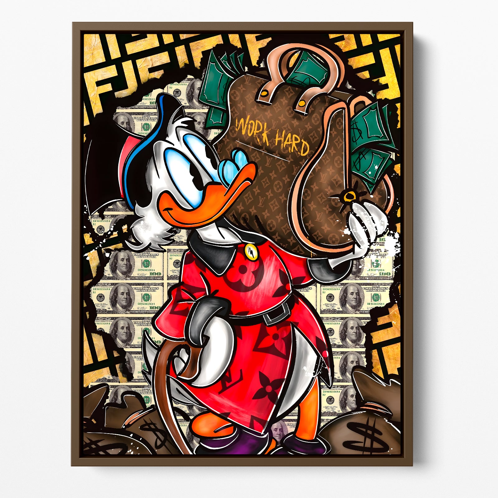 "WORK HARD DUCK"