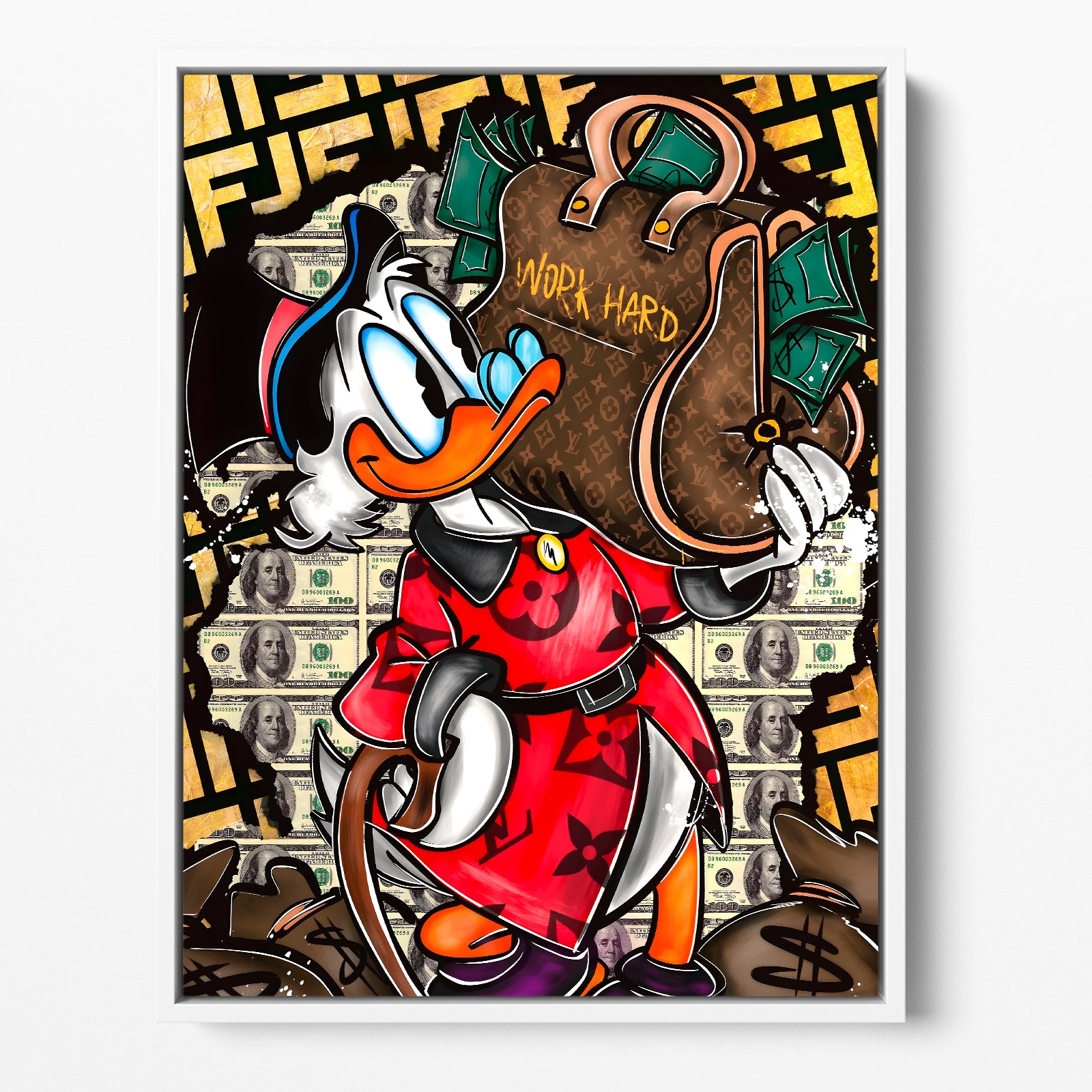 "WORK HARD DUCK"